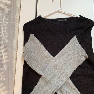 Zara KNIT Collection Dual Color Sweater